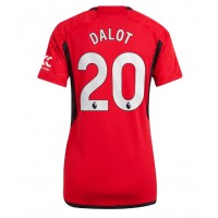 Manchester United Diogo Dalot #20 Domáci Ženy futbalový dres 2023-24 Krátky Rukáv